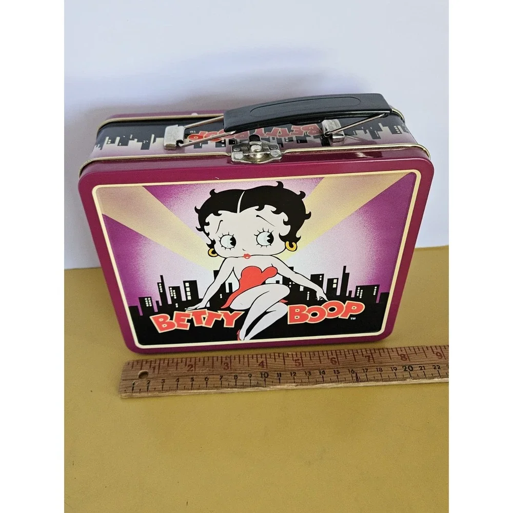 1997 King Features Betty Boop Mini Metal Lunch Box 8